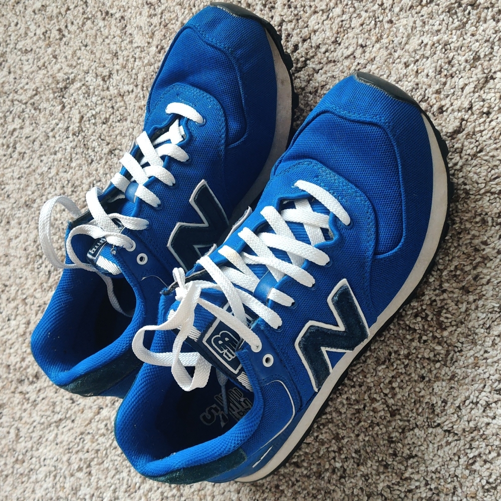 New Balance 574 Pique Polo Royal Blue